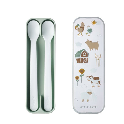 Mepal Baby Bestekset Lepel Mio Liitle Farm 2St koop je bij Babywinkel