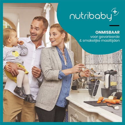 Babymoov Keukenmachine Nutribaby (+) Industrial Grey koop je bij Babywinkel