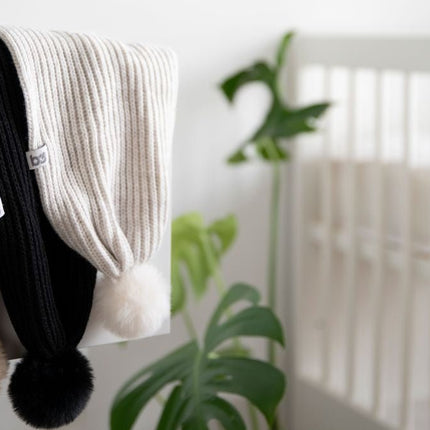 Baby's Only Babysjaal met Pompon Cool Ecru One Size koop je bij Babywinkel
