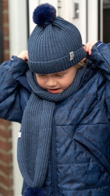 Baby's Only Babysjaal met Pompon Cool Jeans One Size koop je bij Babywinkel