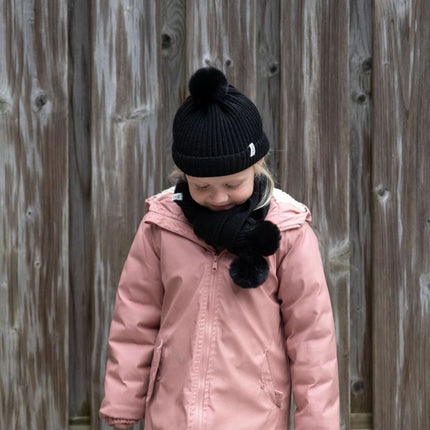 Baby's Only Babysjaal met Pompon Cool Zwart One Size koop je bij Babywinkel