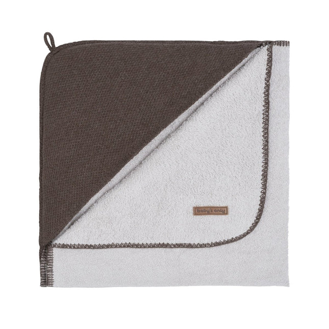Baby's Only Badcape Baby Classic Cacao 75x85cm koop je bij Babywinkel