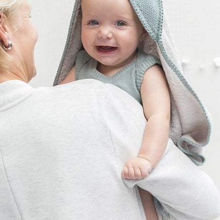 Baby's Only Badcape Baby Classic Stonegreen 75x85cm koop je bij Babywinkel
