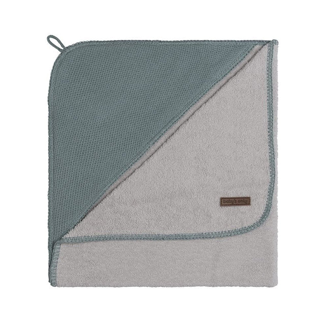 Baby's Only Badcape Baby Classic Stonegreen 75x85cm koop je bij Babywinkel