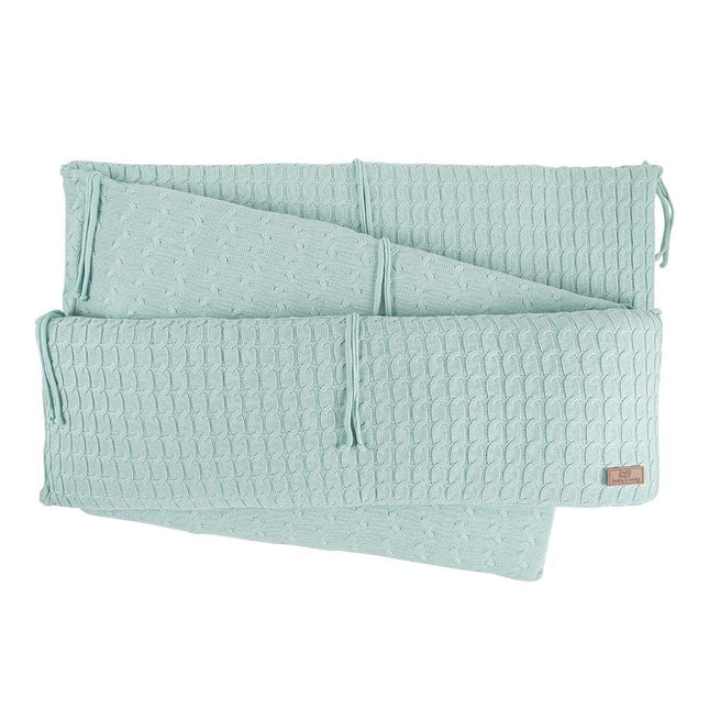 Baby's Only Bedomrander Cable Mint 330x20cm koop je bij Babywinkel