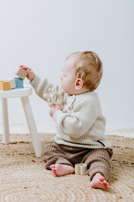 Baby's Only Bijtring Blossom Stonegreen koop je bij Babywinkel