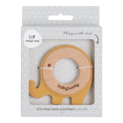Baby's Only Bijtring Olifant Oker koop je bij Babywinkel