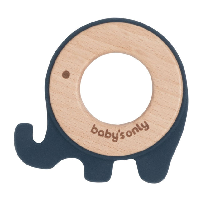 Baby's Only Bijtring Olifant Vintage Blue koop je bij Babywinkel