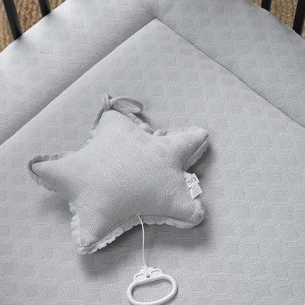Baby's Only Boxkleed Reef Dusty Grey 75x95cm koop je bij Babywinkel