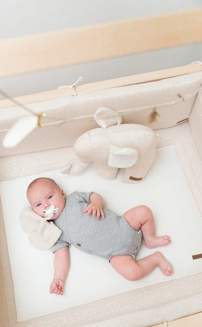 Baby's Only Boxkleed Sparkle Melee Zilvergrijs 75x95cm koop je bij Babywinkel