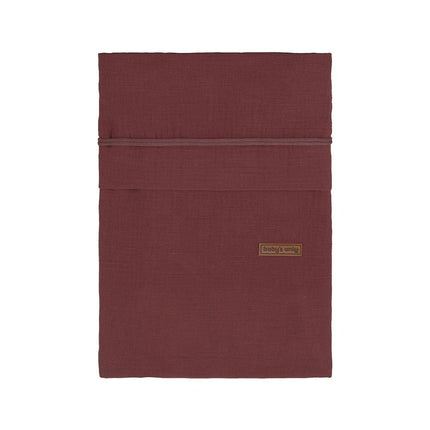 Baby's Only Dekbedovertrek Breeze Stone Red 100x135cm koop je bij Babywinkel