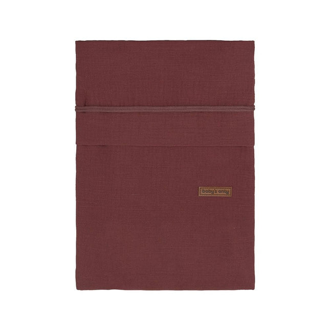 Baby's Only Dekbedovertrek Breeze Stone Red 100x135cm koop je bij Babywinkel