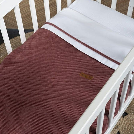 Baby's Only Dekbedovertrek Classic Stone Red 80x80cm koop je bij Babywinkel