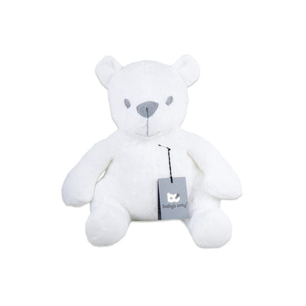 Baby's Only Knuffel Beer Cable Wit 35cm koop je bij Babywinkel
