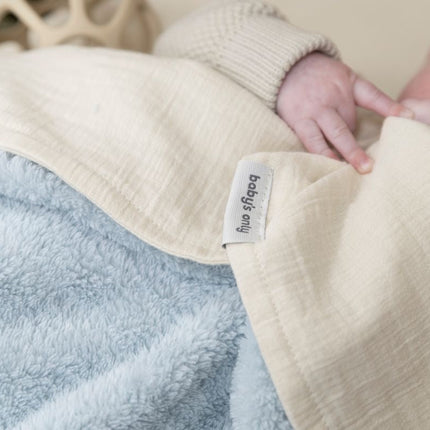 Baby's Only Ledikantdeken Cozy Misty Blue koop je bij Babywinkel