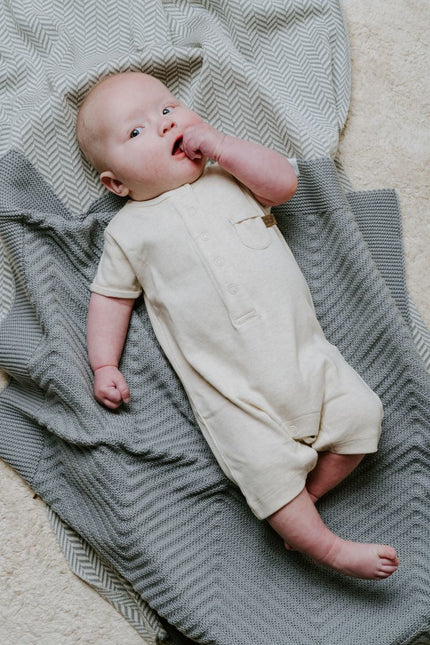 Baby's Only Ledikantdeken Grace Nordic Blue 100x135cm koop je bij Babywinkel