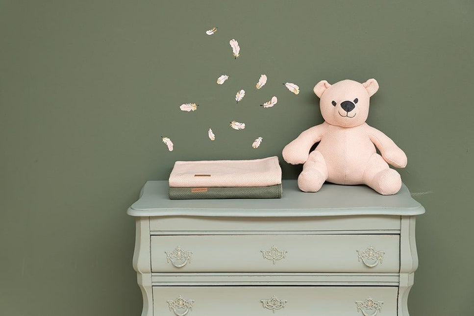 Baby's Only Ledikantdeken Teddy Classic Stonegreen koop je bij Babywinkel
