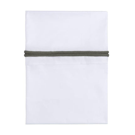 Baby's Only Ledikantlaken Gebreide Bies Khaki/Wit koop je bij Babywinkel