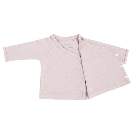 Baby's Only Overslag Shirt Baby Melange Classic Roze Prematuur koop je bij Babywinkel