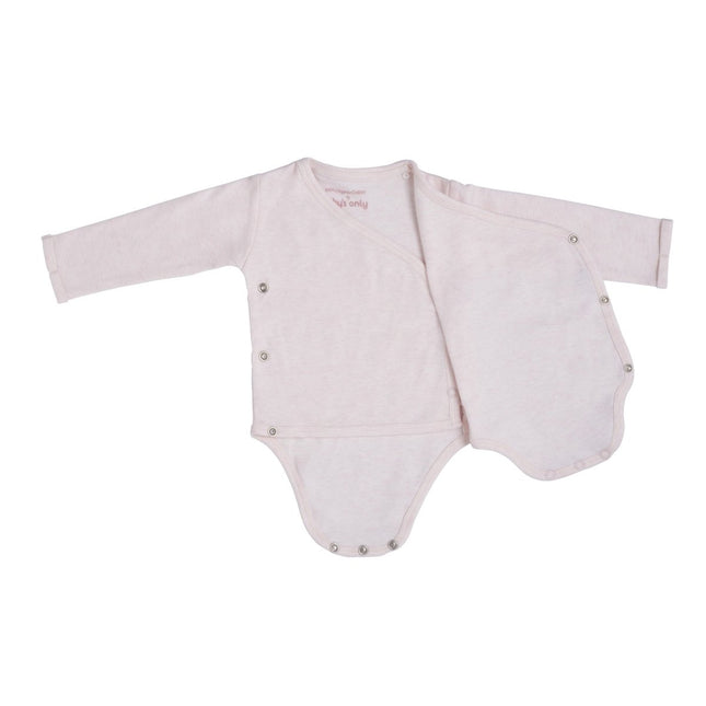 Baby's Only Romper Lange Mouw Melange Classic Roze koop je bij Babywinkel