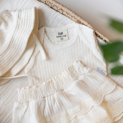 Baby's Only Rompertje Dream Peach Mouwloos koop je bij Babywinkel
