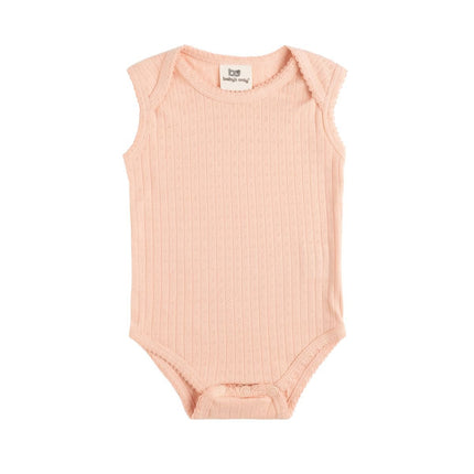 Baby's Only Rompertje Dream Peach Mouwloos koop je bij Babywinkel