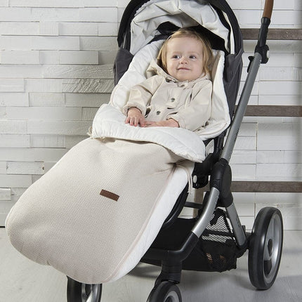 Baby's Only Voetenzak Buggy Classic Wol Wit koop je bij Babywinkel
