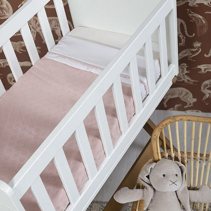 Baby's Only Wiegdeken Chenille Reef Misty Pink koop je bij Babywinkel