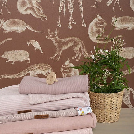 Baby's Only Wiegdeken Chenille Reef Misty Pink koop je bij Babywinkel