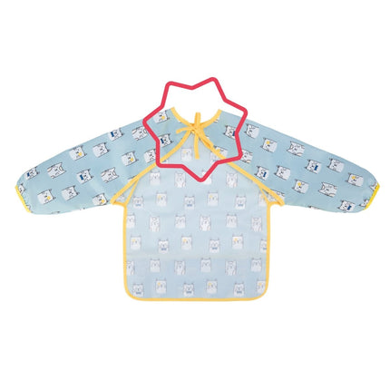 Badabulle Slabbetje Lange Mouwen Blauw koop je bij Babywinkel