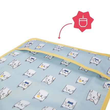 Badabulle Slabbetje Lange Mouwen Blauw koop je bij Babywinkel