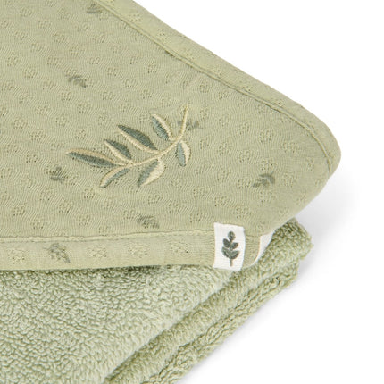 Little Dutch Badcape Baby Pure Sage 100Cm koop je bij Babywinkel