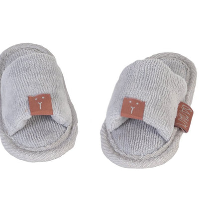 BamBam Babyslofjes Organic Slipper Grijs koop je bij Babywinkel
