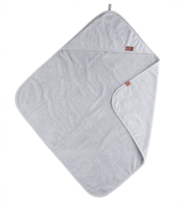 BamBam Badcape Baby Organische Badcape Grijs koop je bij Babywinkel