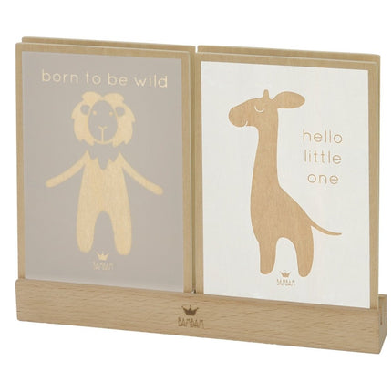 BamBam Houten Ansichtkaarten Incl Standaard koop je bij Babywinkel