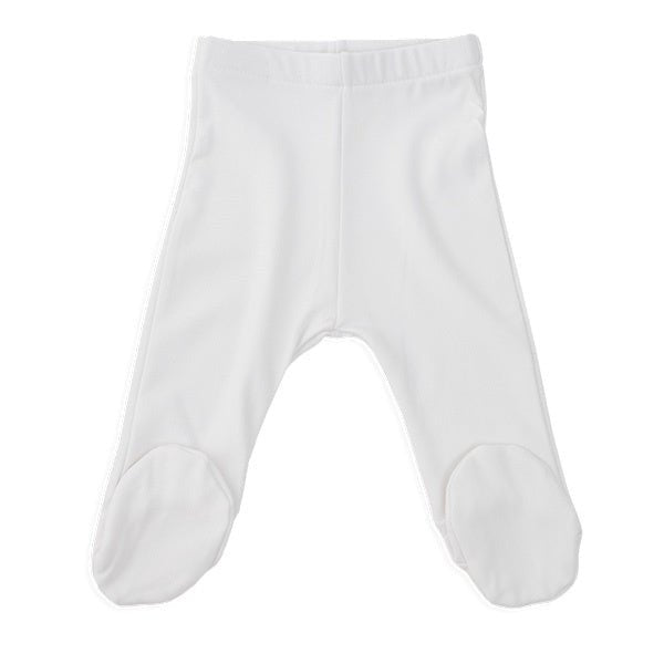Bamboom Baby Broekje Met Voetjes 1M Wit koop je bij Babywinkel