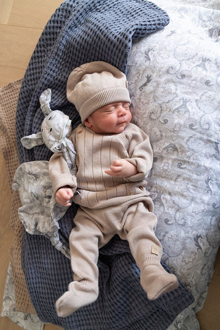 Bamboom Baby Broekje Met Voetjes Knitted Camel koop je bij Babywinkel