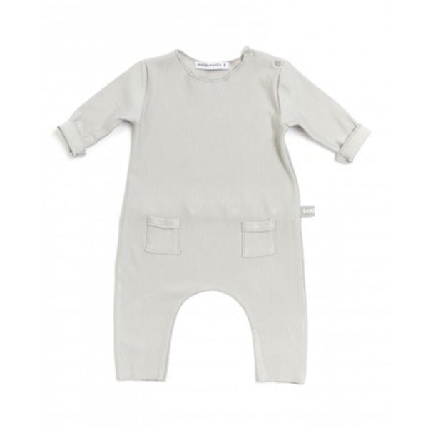 Bamboom Baby Jumpsuit Grijs/Ivoor koop je bij Babywinkel