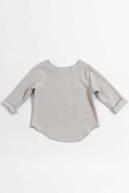 Bamboom Baby Shirt Lange Mouw Grijs/Ivoor koop je bij Babywinkel