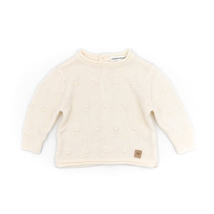 Bamboom Baby Trui Knitted Pompon Wit koop je bij Babywinkel