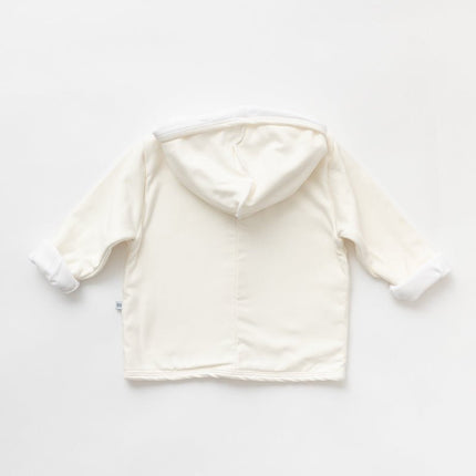 Bamboom Baby Vestje Met Capuchon Creme koop je bij Babywinkel