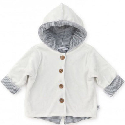 Bamboom Baby Vestje Met Capuchon Velvet Off White koop je bij Babywinkel