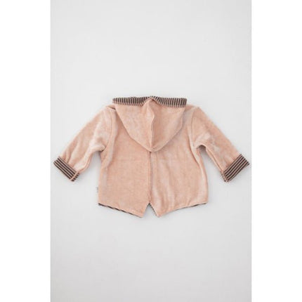 Bamboom Baby Vestje Met Capuchon Velvet Roze koop je bij Babywinkel