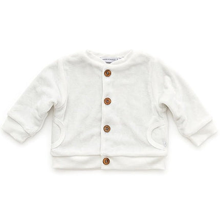 Bamboom Baby Vestje Velvet Off White koop je bij Babywinkel