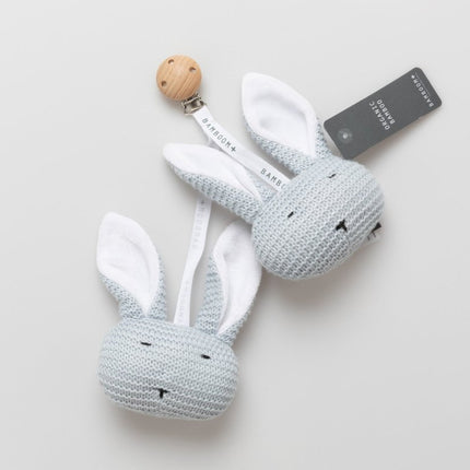 Bamboom Knuffel Met Clip Licht Blauw koop je bij Babywinkel