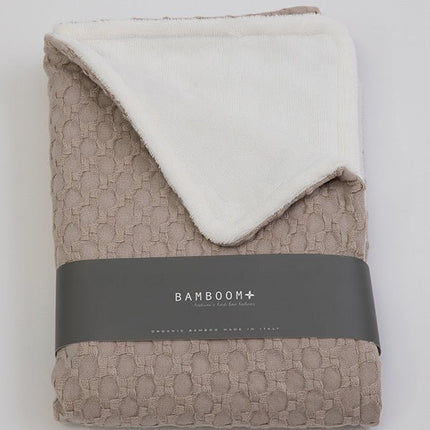 Bamboom Ledikantdeken Honey Sand 100x140cm koop je bij Babywinkel