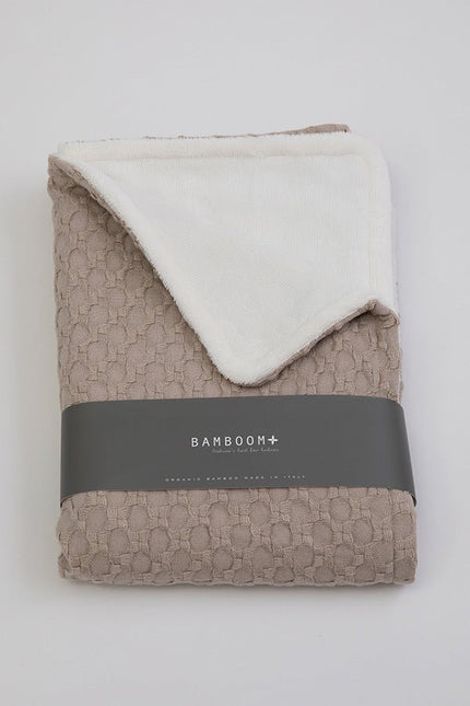 Bamboom Ledikantdeken Honey Sand 100x140cm koop je bij Babywinkel