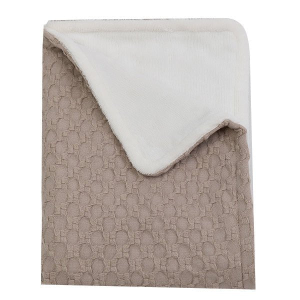 Bamboom Ledikantdeken Honey Sand 100x140cm koop je bij Babywinkel