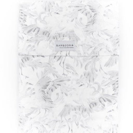 Bamboom Wieglaken Swans Met Sloop 75x100cm koop je bij Babywinkel