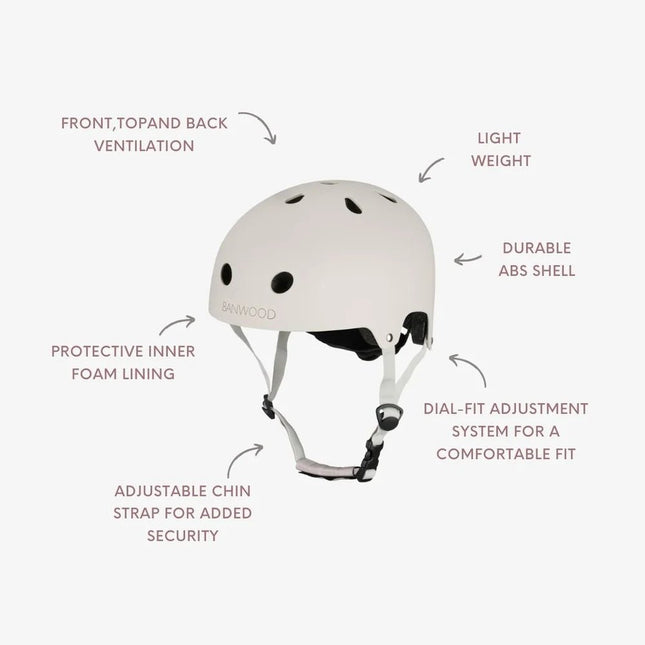 Banwood Eco Kinderhelm Ivory koop je bij Babywinkel